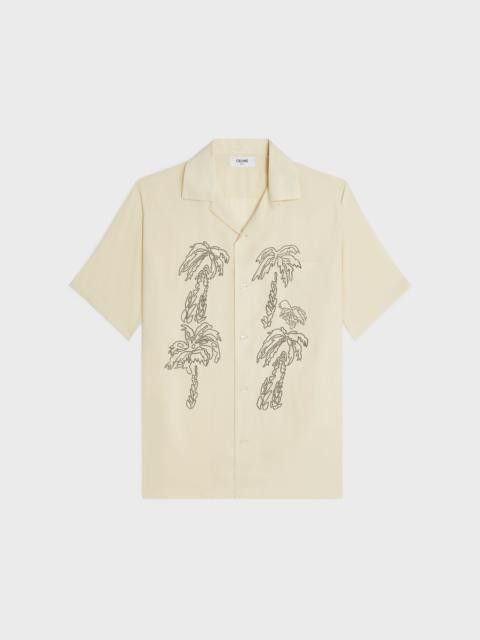 Celine Embroidered Hawaiian Shirt in Viscose Size US XS / EU 42 / 0 - 1 Preview
