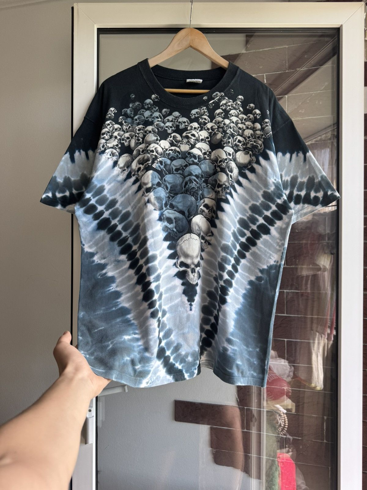 Liquid Blue Vintage Liquid Blue Prof 1998 Field Skull Tie Dye Tee Size US XL / EU 56 / 4 - 4 Thumbnail