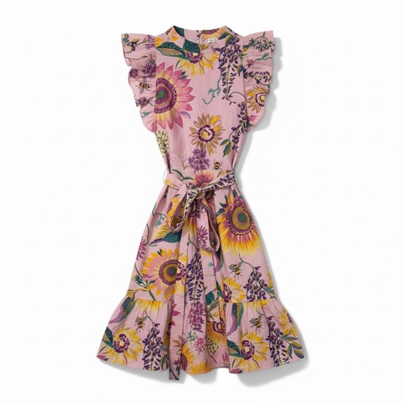 Banjanan Banjanan BulBul Spring Floral Pink Dress - Size Small Size S / US 4 / IT 40 - 2 Thumbnail