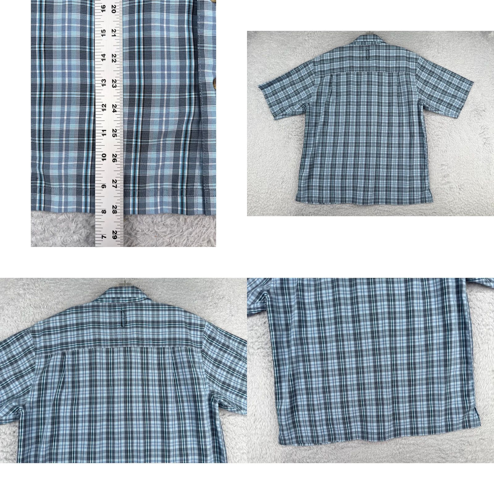 The North Face The North Face Shirt Men Medium Blue Black Plaid Button Up Modal Blend Size US M / EU 48-50 / 2 - 9 Thumbnail