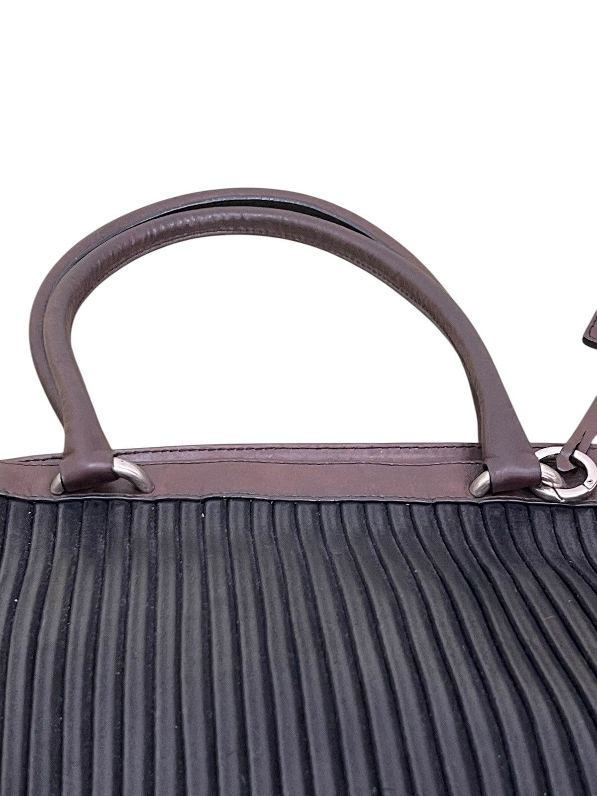 Genuine Leather Full Leather Gambini Italy Pleated Tote Shoulder Bag 1🟩5 Size ONE SIZE - 12 Thumbnail