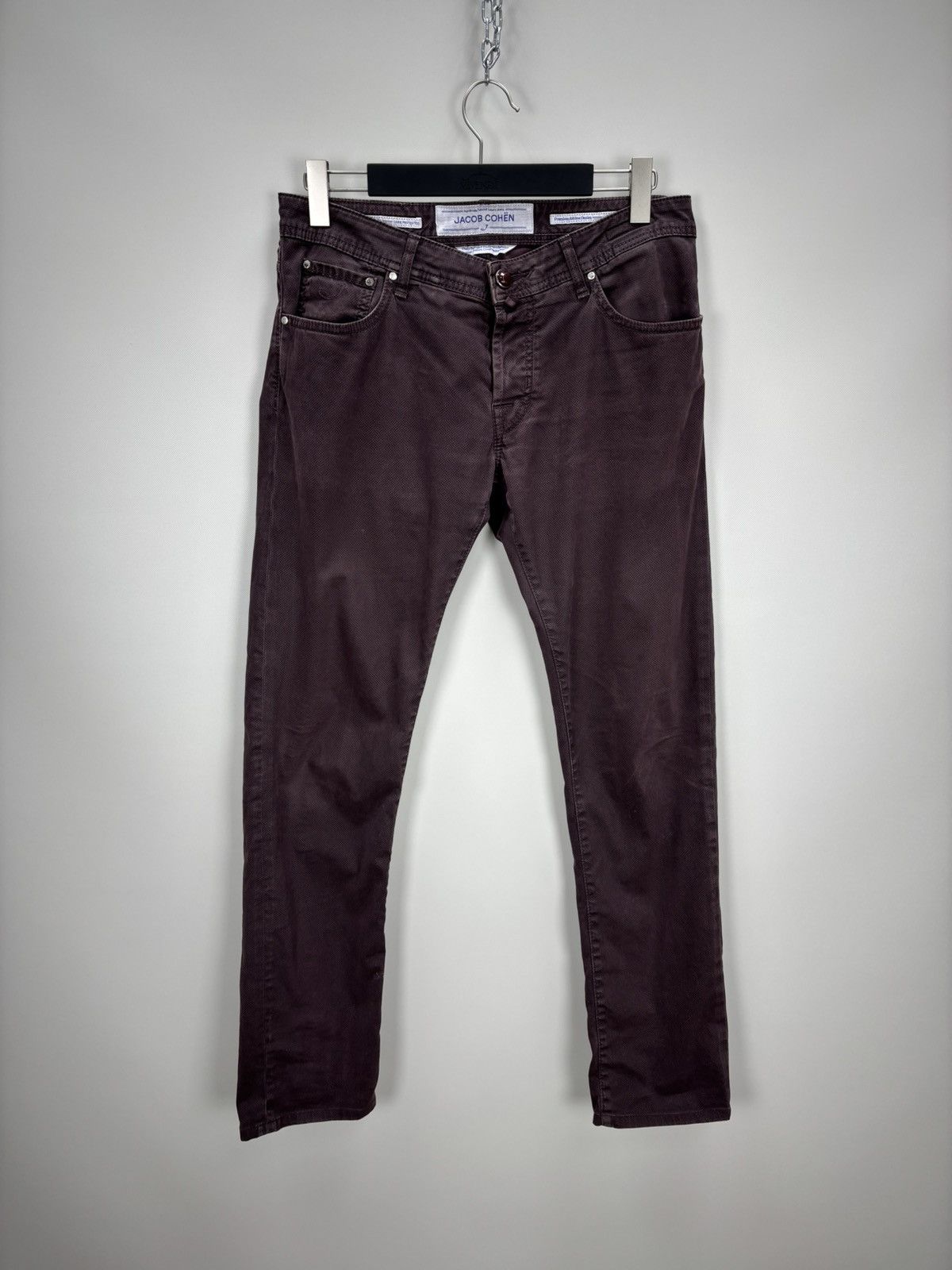 Jacob Cohen Mens pants Jacob Cohen Size 33 Color Brown/Burgundy Size US 33 - 1 Thumbnail