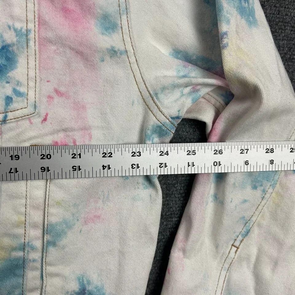 Other Belle + Day Jacket Womens 2 Tie Dye Denim Trucker Biker Size XS / US 0-2 / IT 36-38 - 3 Thumbnail