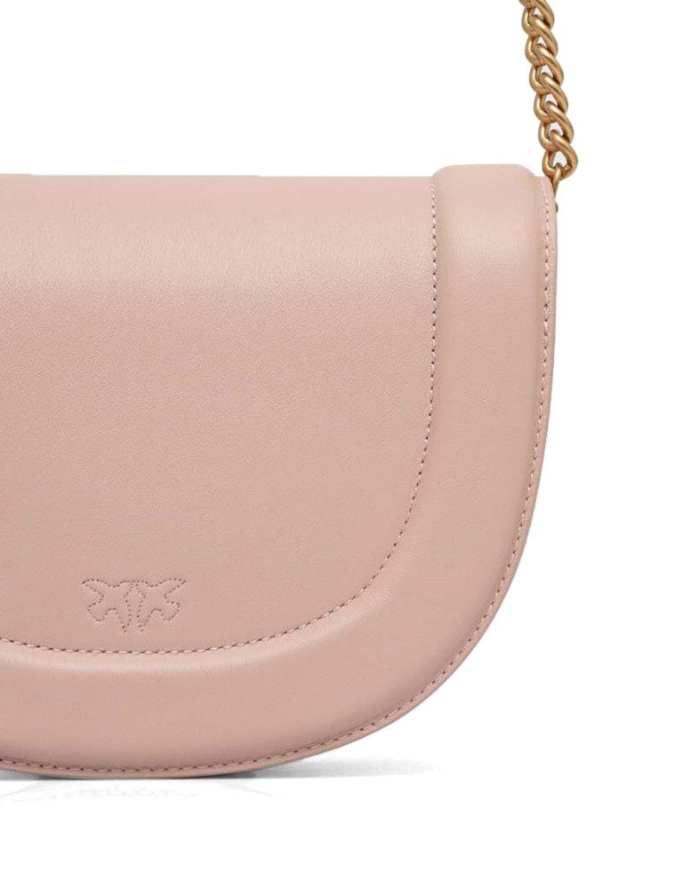 Pinko o1s22i1n0824 Size: OS / Mini Leather Shoulder Bag in Pink Size ONE SIZE - 5 Thumbnail