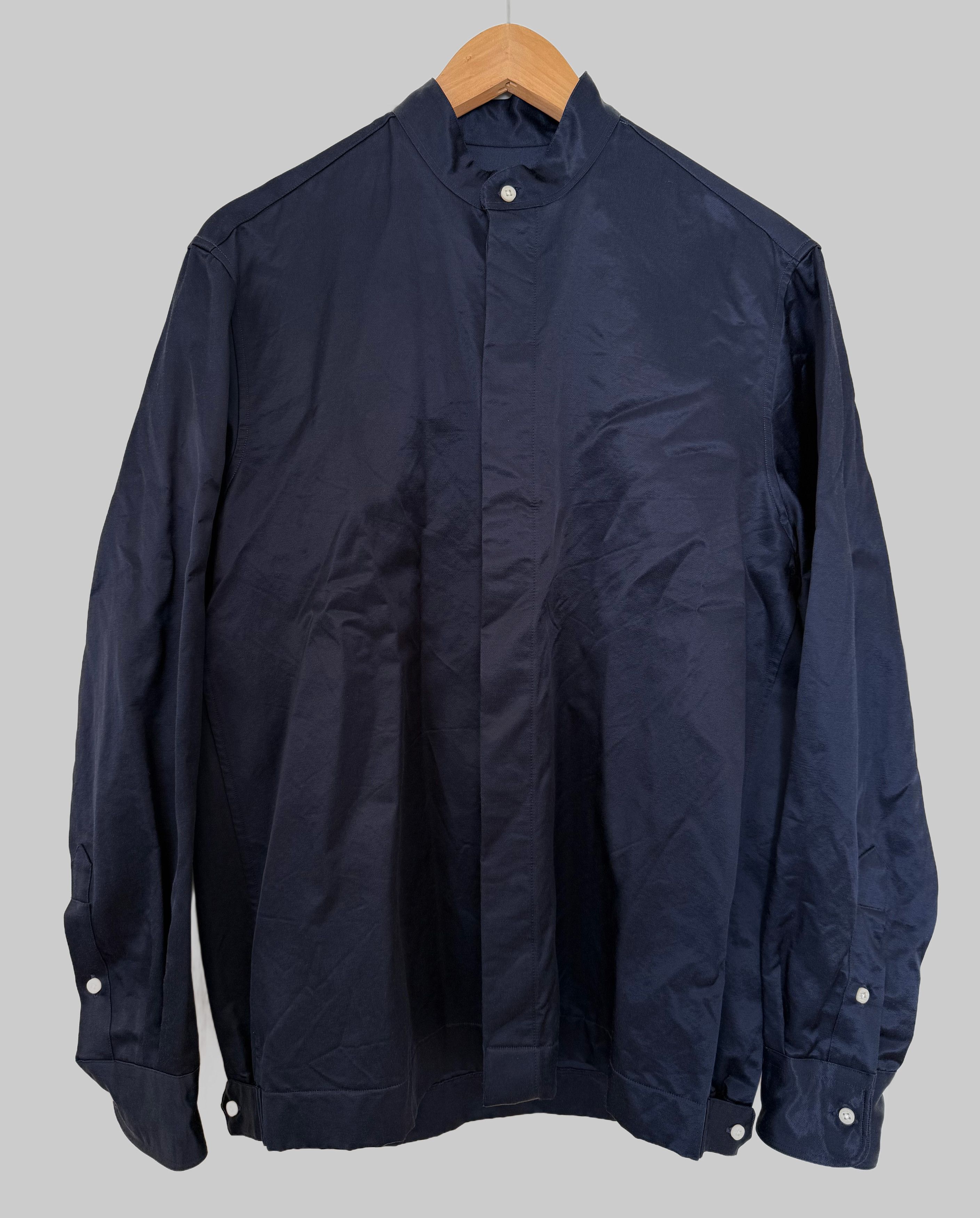 Gitman Bros. Vintage Band-Collar / Hidden Placket Shirt / Overshirt Size US M / EU 48-50 / 2 - 1 Thumbnail