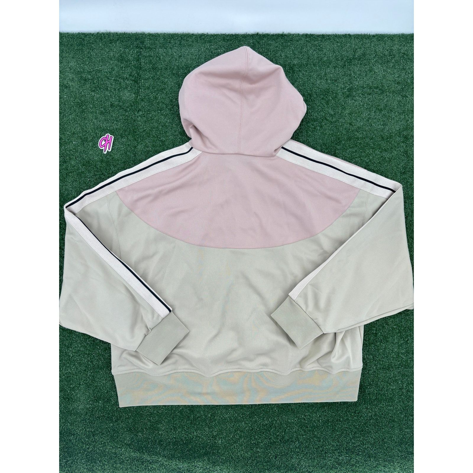 Palm Angels Palm Angels Two Tone 'Beige/Rose' Hooded Track Jacket XL Size US XL / EU 56 / 4 - 2 Thumbnail