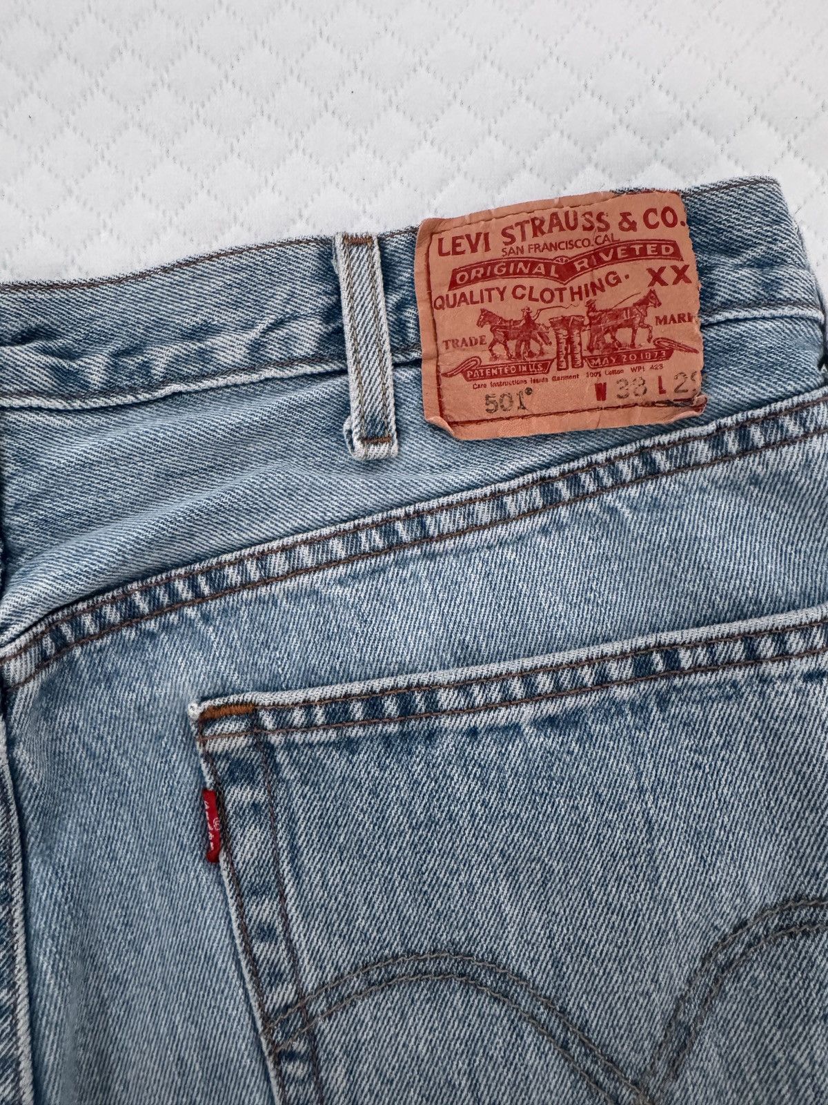 Levi's vintage faded wash levi 501s Size US 38 / EU 54 - 5 Thumbnail