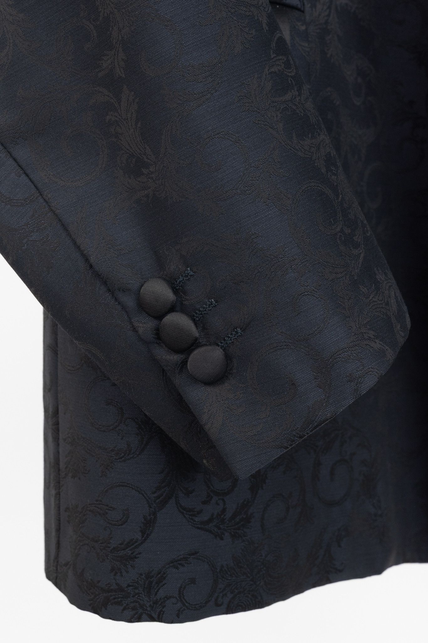 Versace Versace Collection Navy Baroque Jacquard Wool Blazer Size 50R - 8 Thumbnail