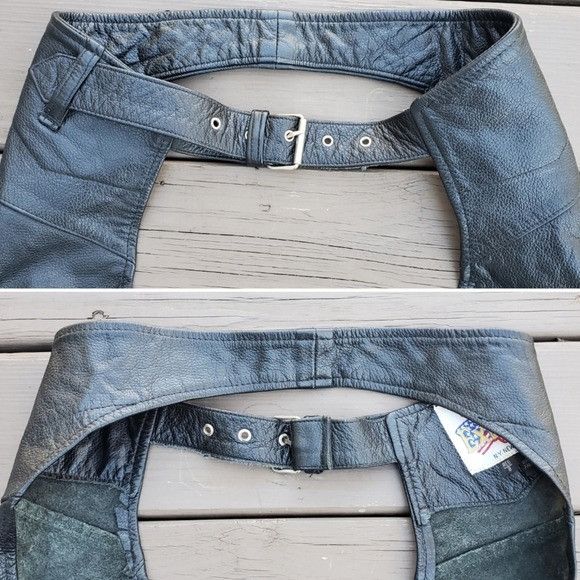 Vintage Vintage 90s y2k Excelled Black Leather Moto Motorcycle Adjus Size 30" / US 8 / IT 44 - 3 Thumbnail