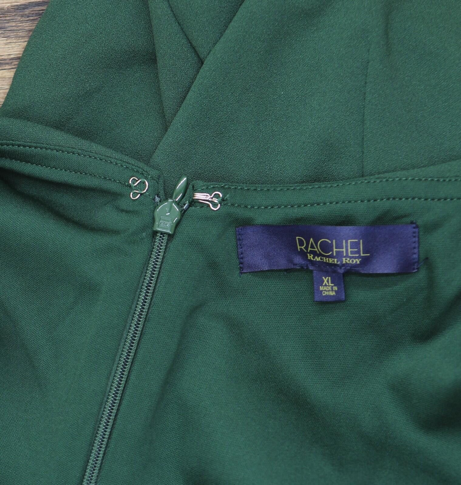 Other Nwt Rachel Rachel Roy Off-the-shoulder Jumpsuit Green Xl Size 40" / US 18 - 4 Thumbnail