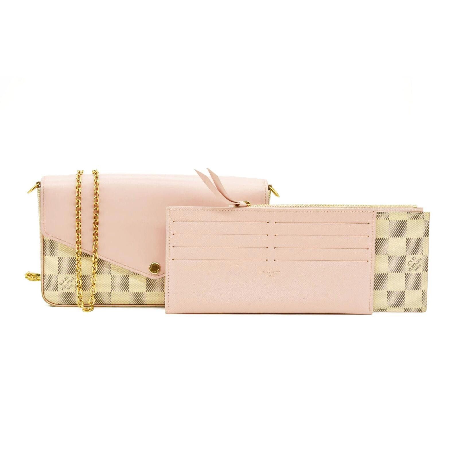 Louis Vuitton Louis Vuitton Damier Azur Calfskin Pochette Felicie MI1129 Size ONE SIZE - 1 Thumbnail