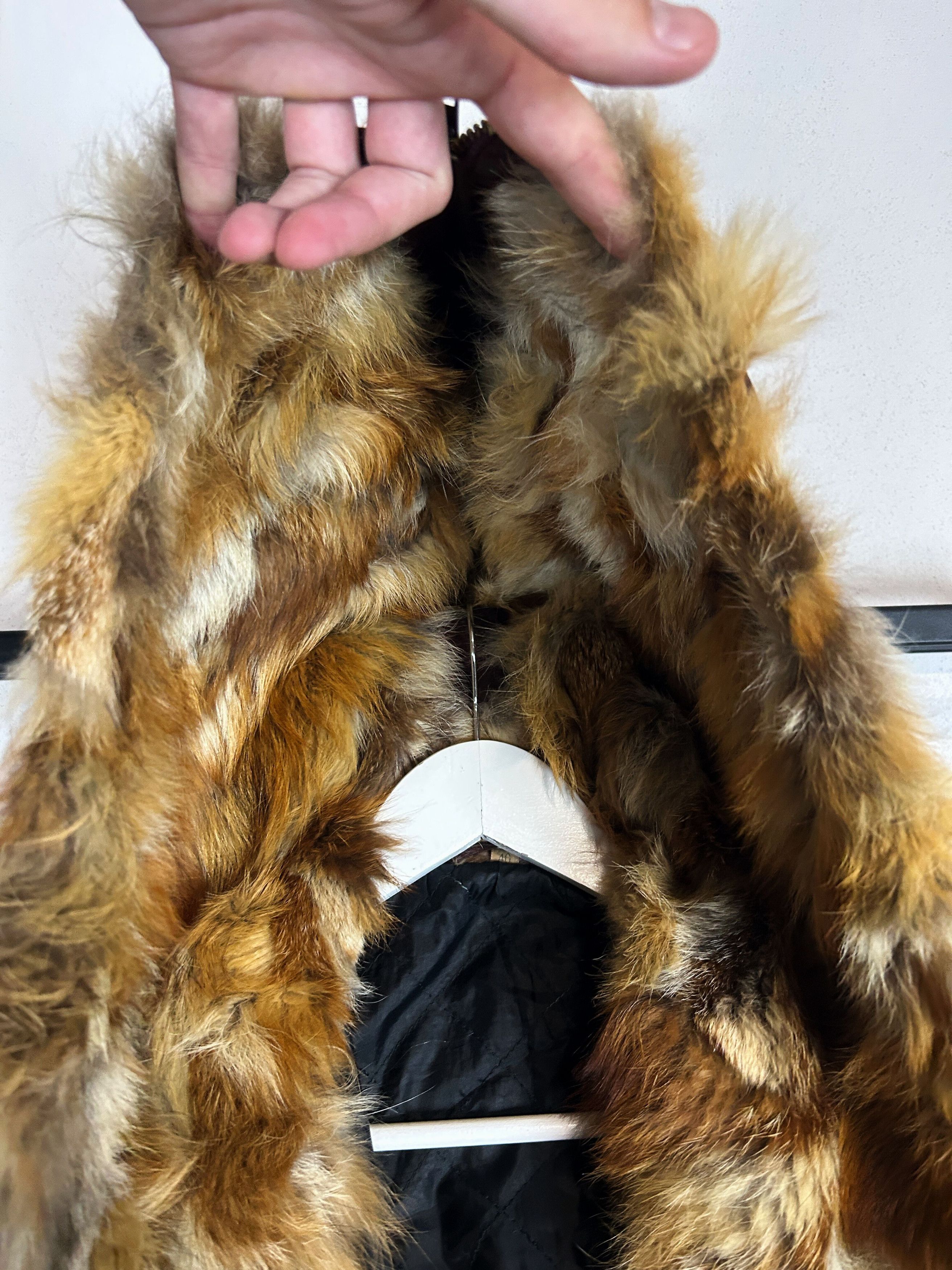 Japanese Brand Suede Leather Coat Fur Trim Vintage Luxury Brown Long Size US L / EU 52-54 / 3 - 12 Thumbnail