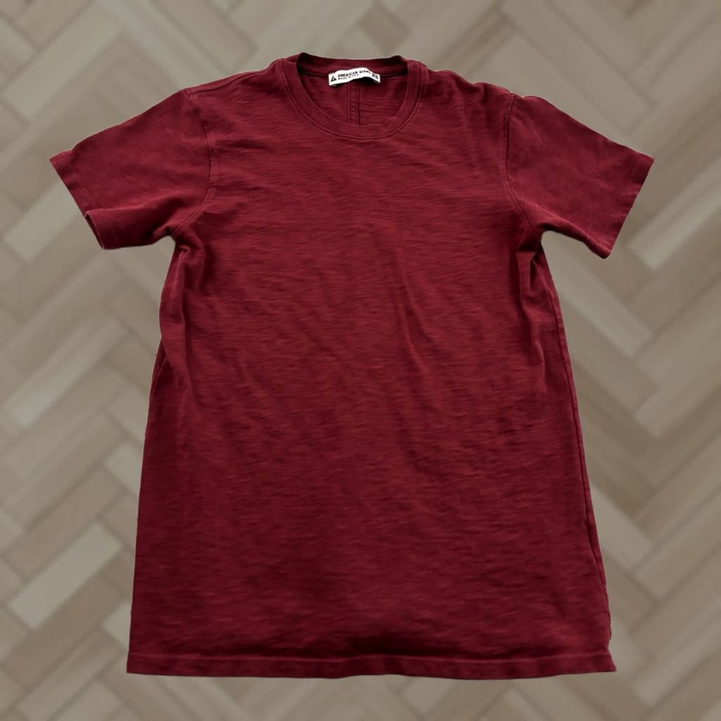 Vintage American Giant T-Shirt Womens XS Maroon USA Short Sleeve Cotton Shirt Decade USA Womens XS Maroon Shirt Size XS / US 0-2 / IT 36-38 - 1 Thumbnail