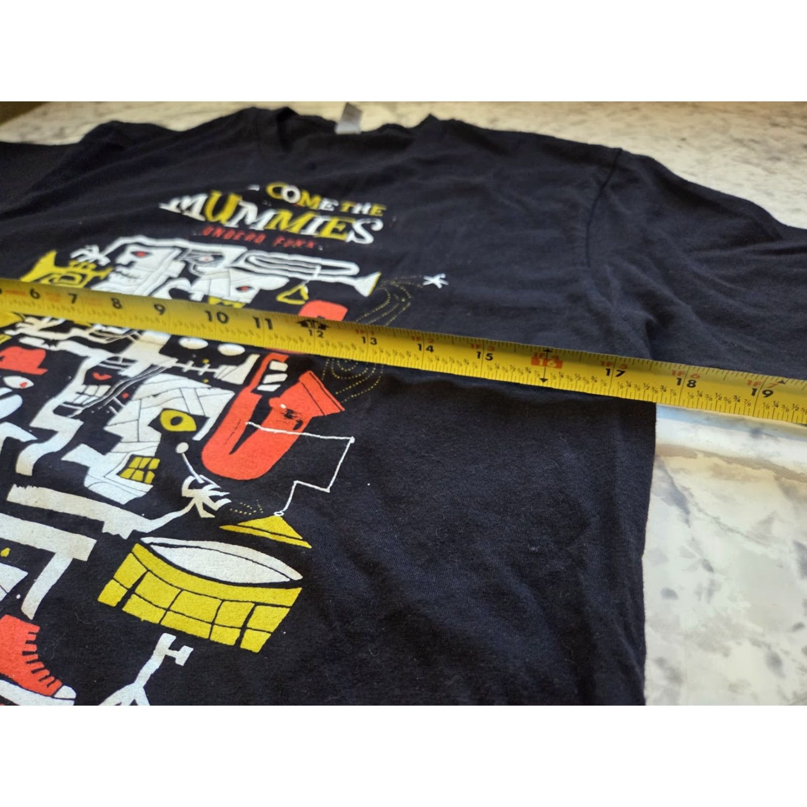 Hereu Here Come The Mummies Undead Funk Shirt Black Sz Small Band Tee Size US M / EU 48-50 / 2 - 5 Thumbnail