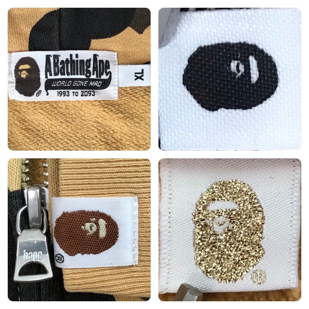 Bape BAPE 1st camo yellow shark full zip hoodie a bathing ape WGM Size US XL / EU 56 / 4 - 8 Thumbnail