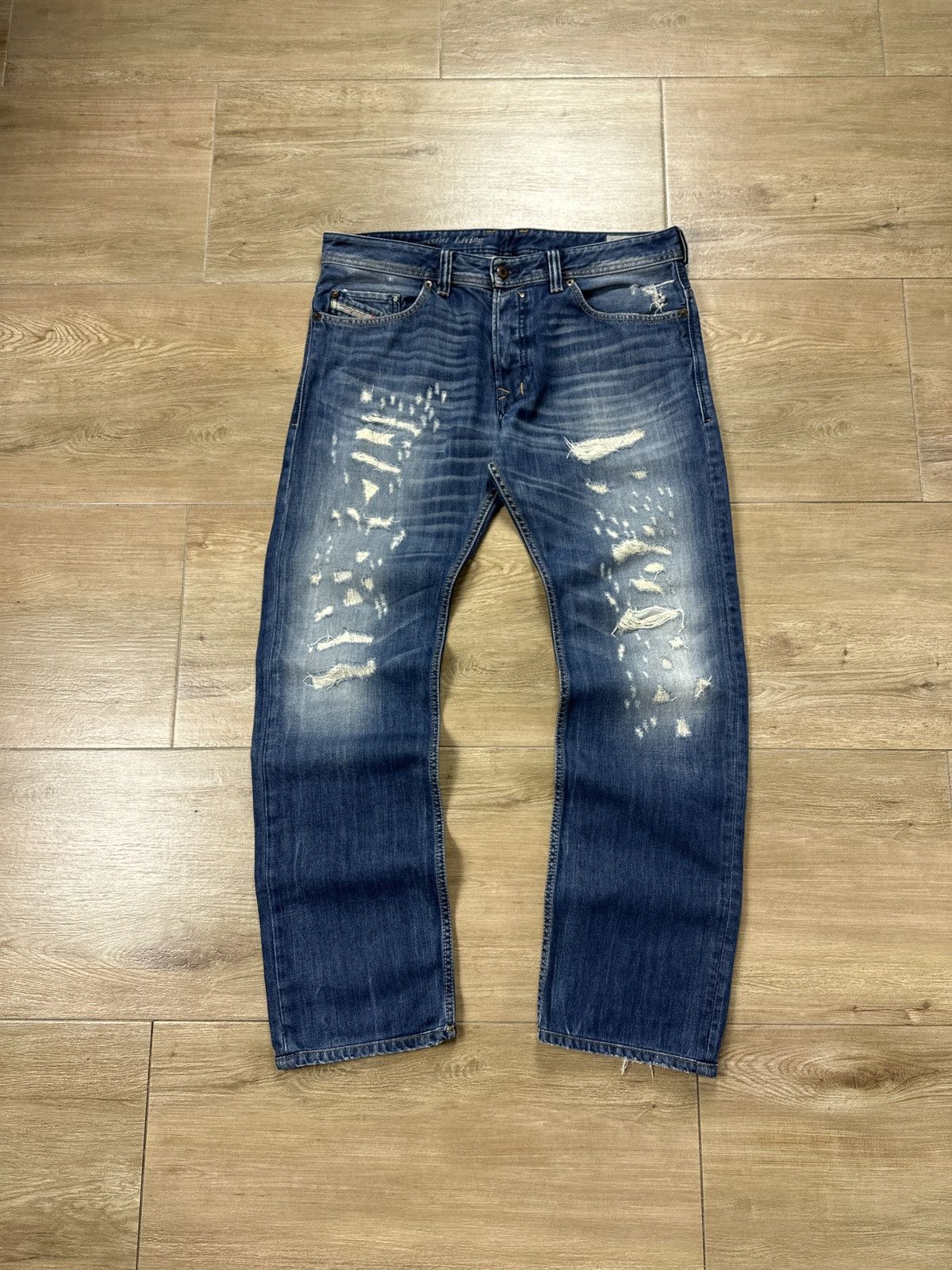 Vintage Y2K Diesel Safado Distressed Denim Jeans Pants