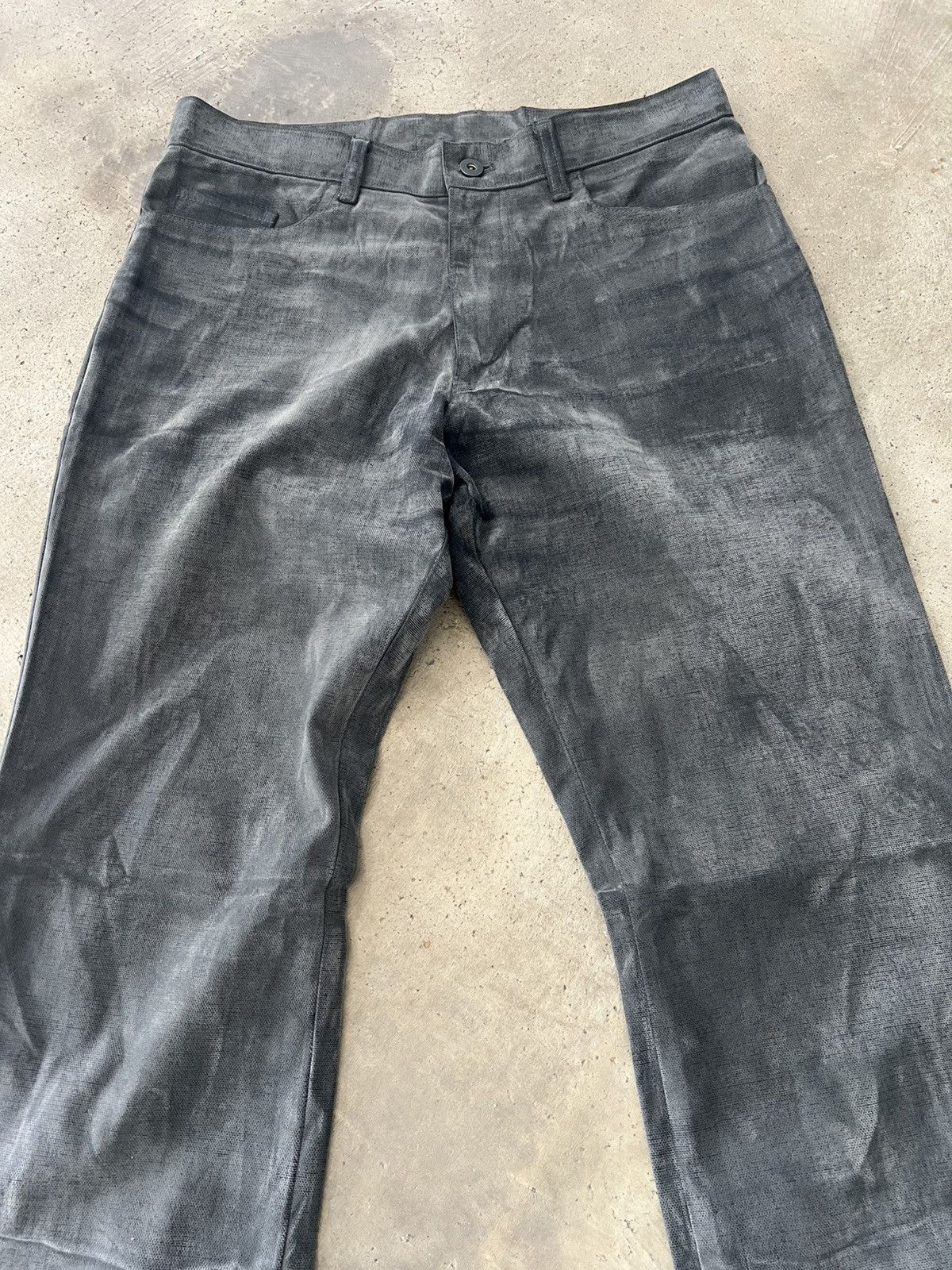 Nicole Club Vintage Y2K Nicole Monsieur Archival Waxed Cotton Pants Size US 32 / EU 48 - 4 Thumbnail