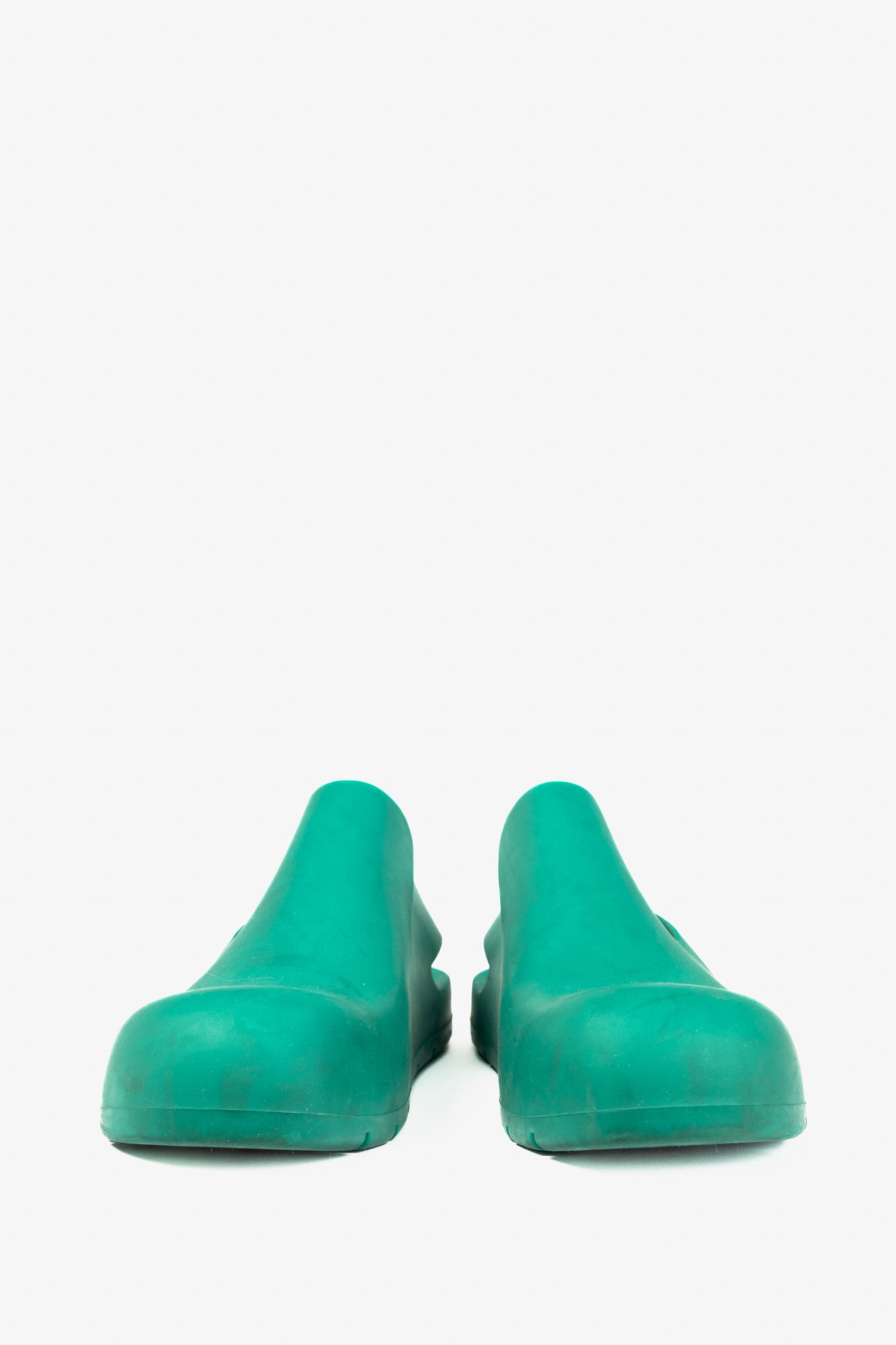 Bottega Veneta Bottega Veneta Puddle Turquoise Slingback Clog Sandals Size US 7.5 / IT 37.5 - 2 Thumbnail