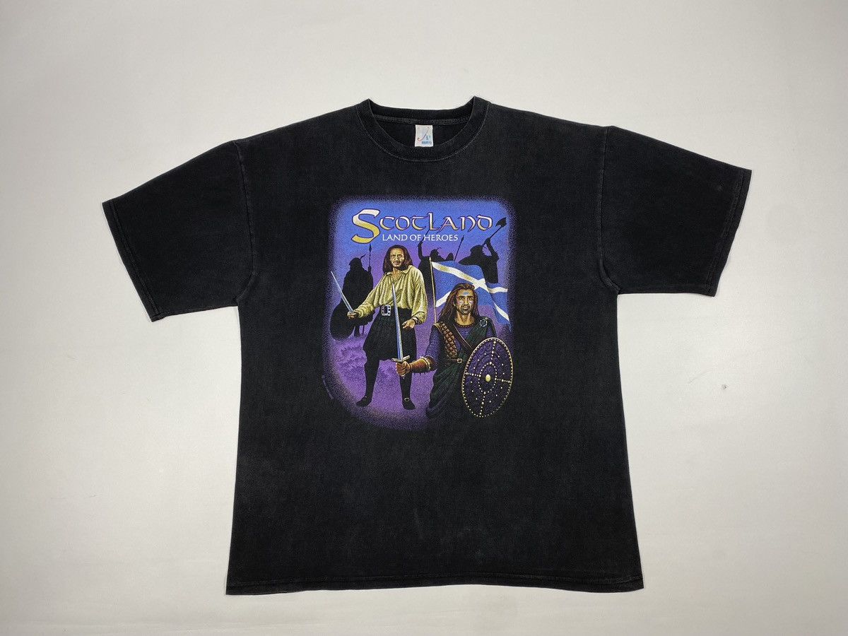 Vintage 🔥LASTDROP🔥 90s Braveheart Mel Gibson Scotland Land Of Heroes Size US XL / EU 56 / 4 - 12 Thumbnail