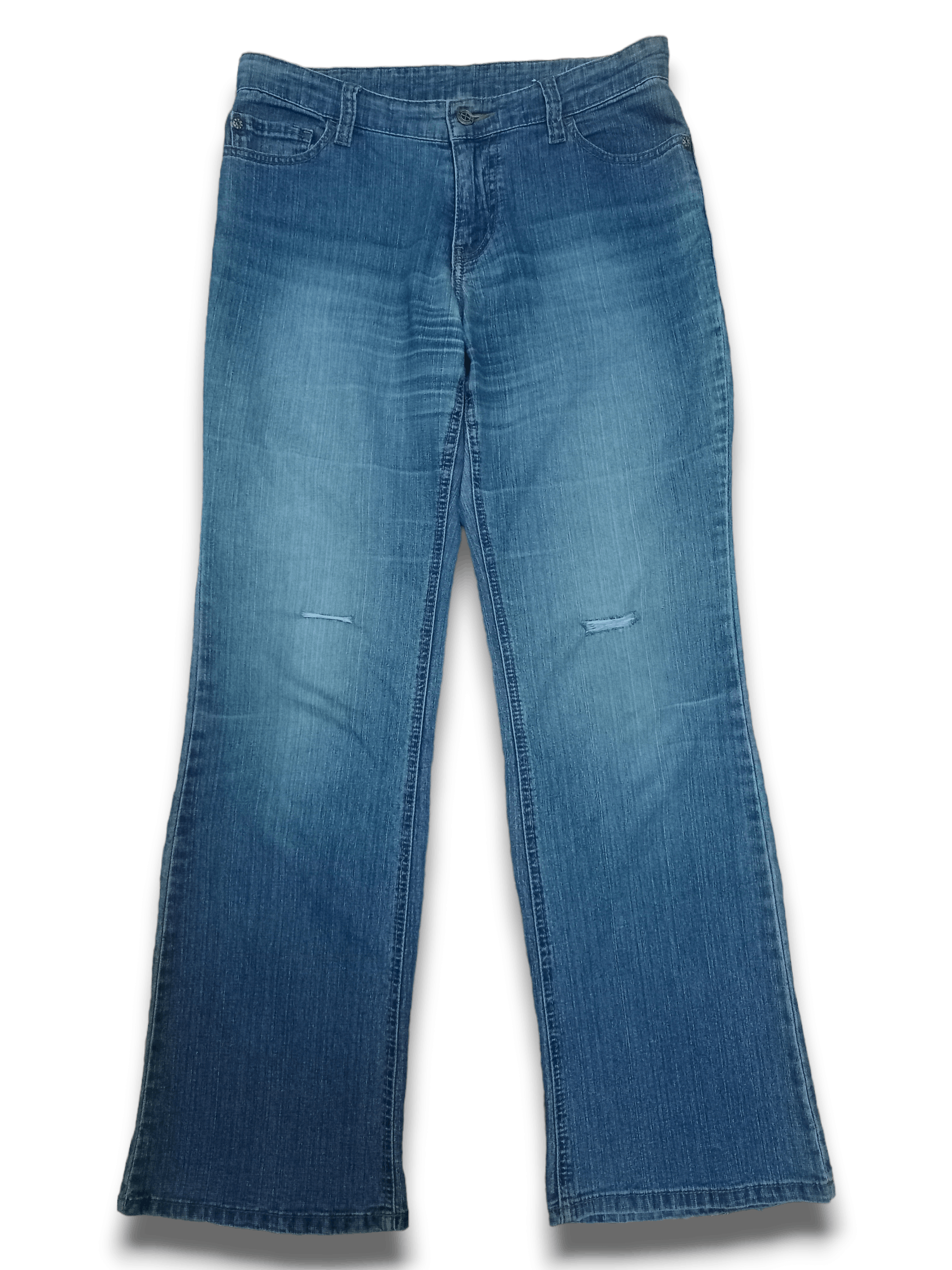 Japanese Brand SALES 🔥 Vintage Japanese Blue Wash Flares Distressed Denim Size US 30 / EU 46 - 1 Thumbnail