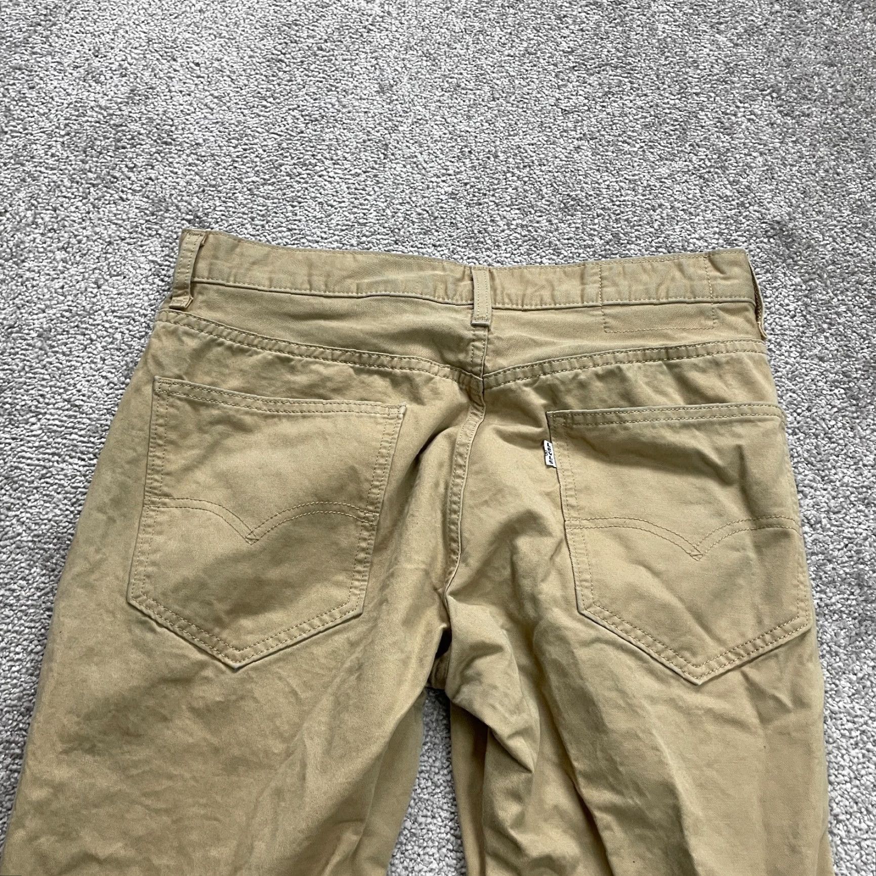 Levi's Levi's Chino Pants Brown Mens 32x28.5 Straight Leg Cotton Casual Size US 32 / EU 48 - 4 Thumbnail