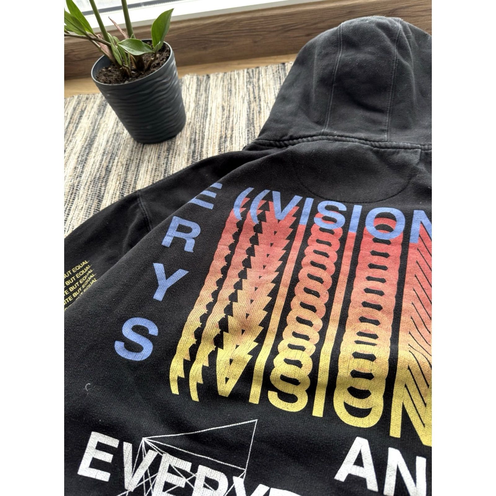 Vintage VINTAGE Smith Jaden Smith Vision Hoodie Men L Black Crew Neck Pullover Logo 90s Hip Hop Style Streetwear Size US L / EU 52-54 / 3 - 5 Thumbnail