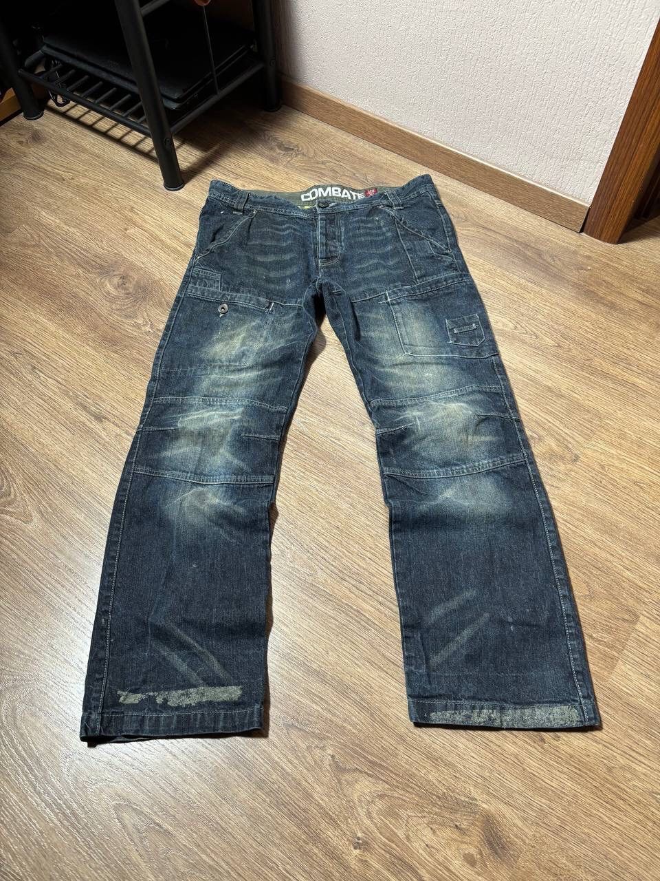 Pre-owned Hysteric Glamour X If Six Was Nine Flared Biker Ifsixwasnine Junya Lgb Style Vintage Jeans In Blue