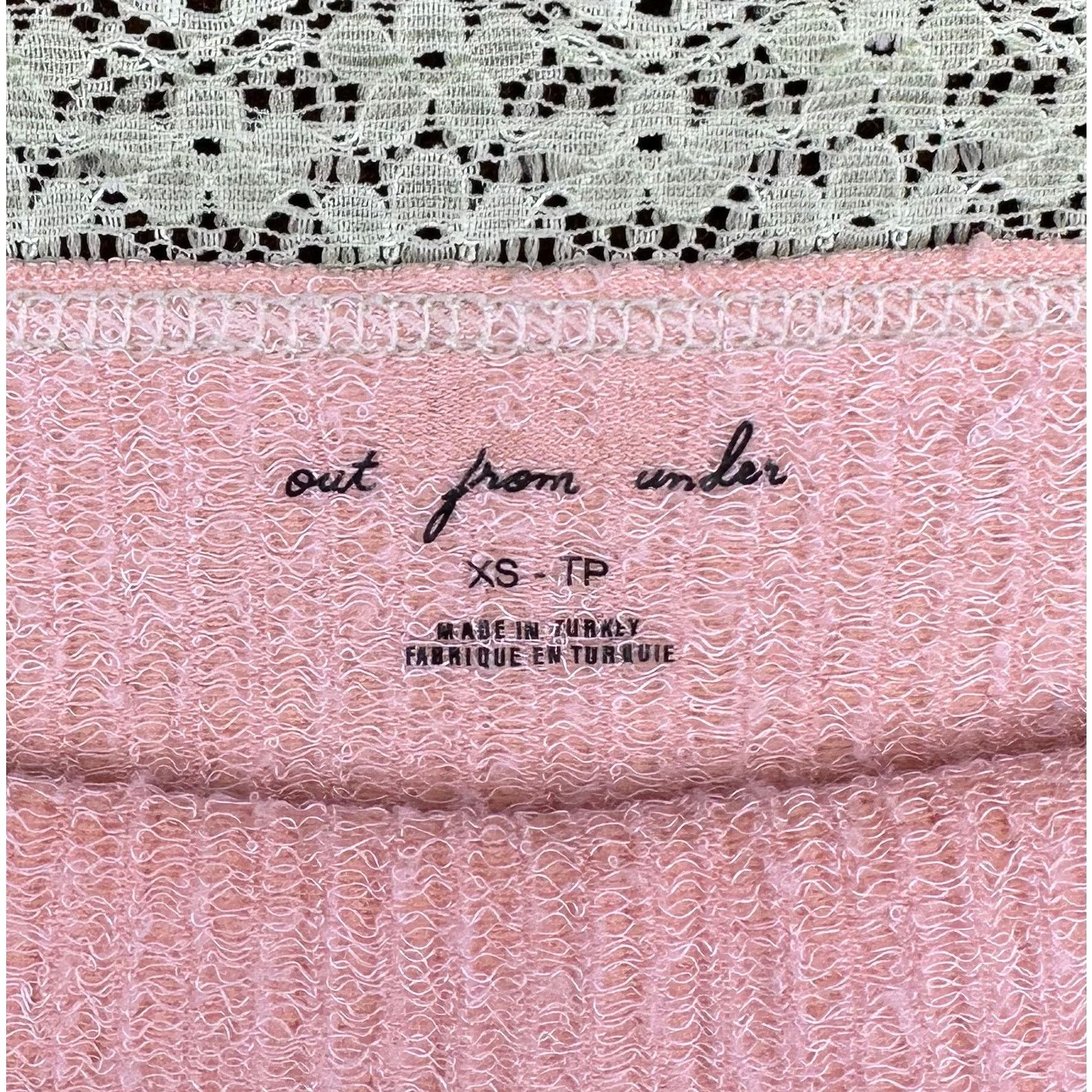 Urban Outfitters Urban Outfitters Out From Under Pink Ribbed Bodysuit Size XS Size XS / US 0-2 / IT 36-38 - 6 Thumbnail