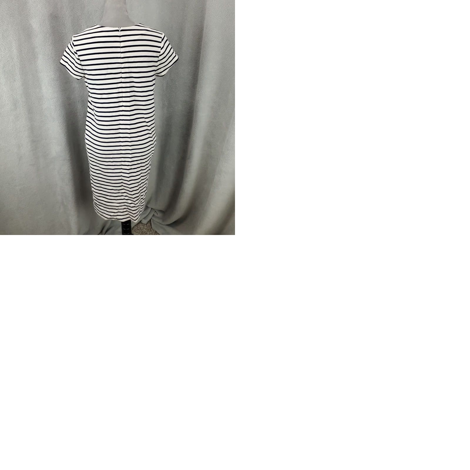 Ralph Lauren Ralph Lauren Shift Dress Womens Medium White Navy Nautical Striped Back Zip Shirt Dress Size M / US 6-8 / IT 42-44 - 9 Thumbnail