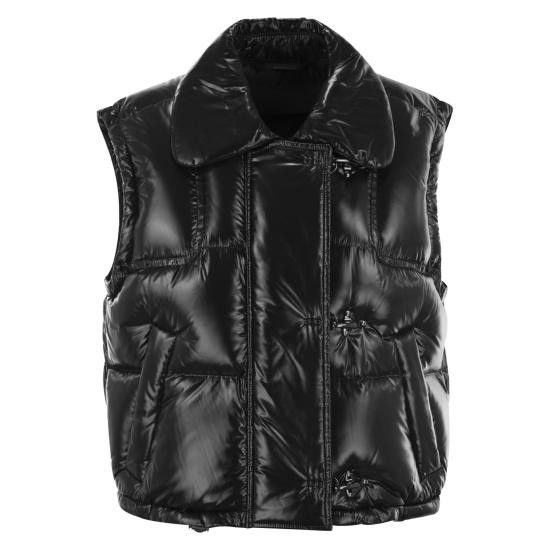 FAY Women Vests NAW30493880 BLACK