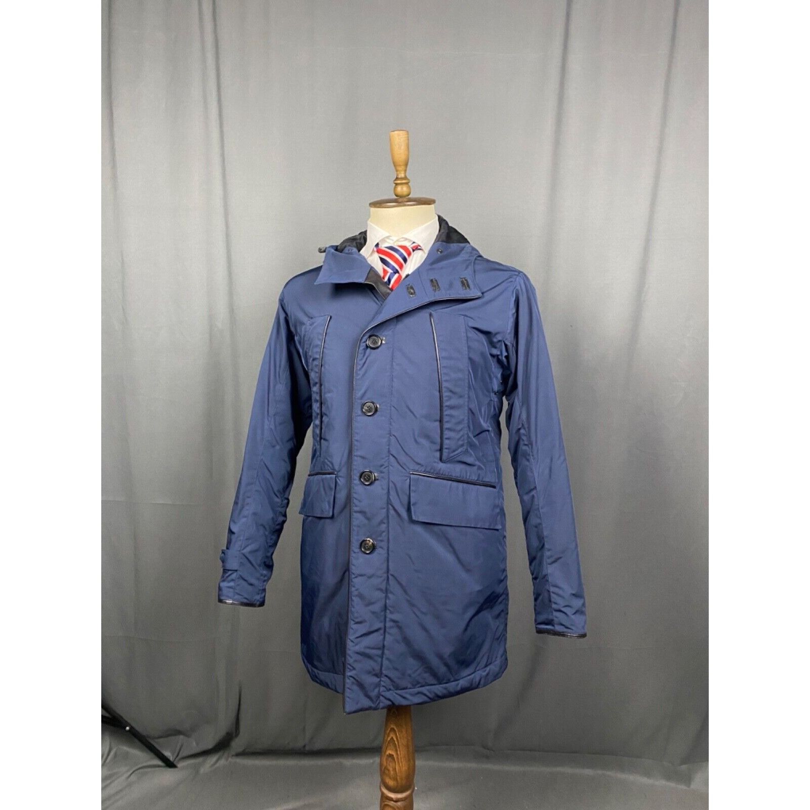 Burberry MINT! Burberry Proto Men's Blue Insulated Winter Parka Jacke Size US XL / EU 56 / 4 - 4 Thumbnail