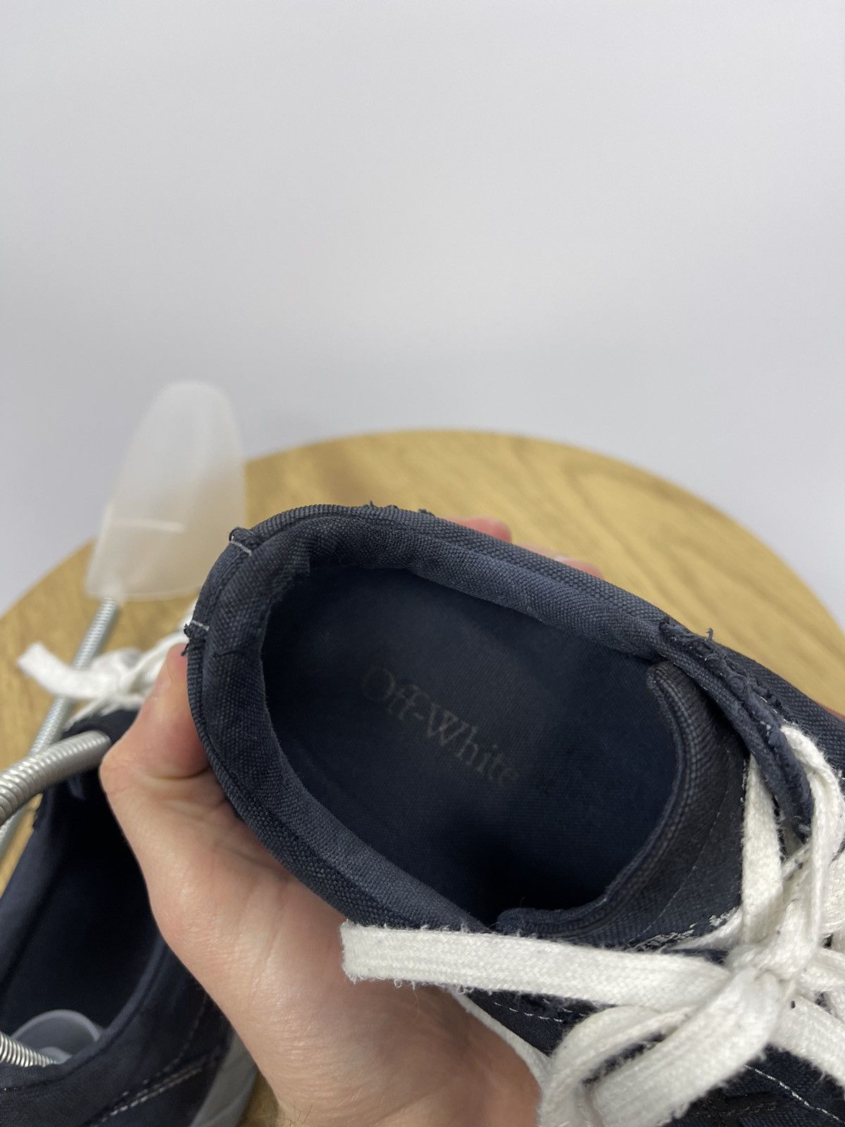 Off-White Off-White Low Vulcanized Sneakers Black Canvas Size EU 39 Size US 7 / EU 40 - 8 Thumbnail