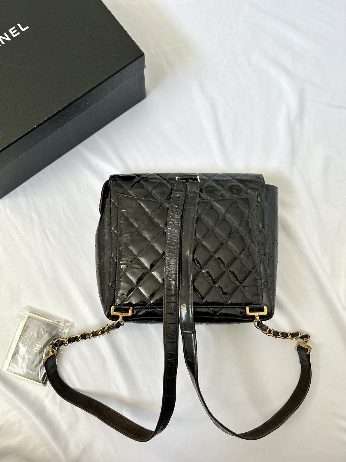 Chanel Chanel Patent Leather Backpack Size ONE SIZE - 9 Thumbnail