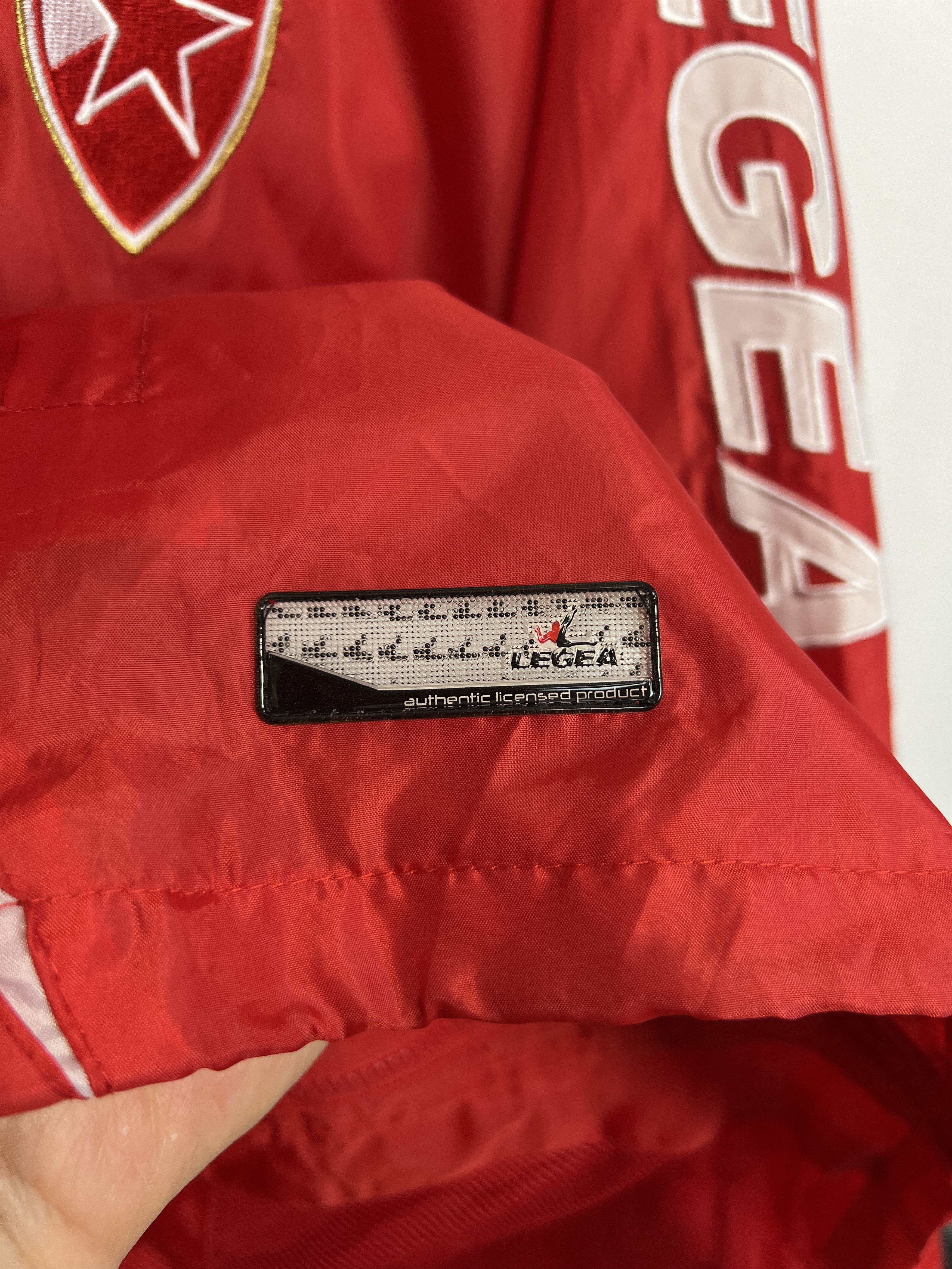 Vintage Red Star Belgrade Crvena Zvezda Football Jacket Windbreaker Size US XXL / EU 58 / 5 - 7 Thumbnail
