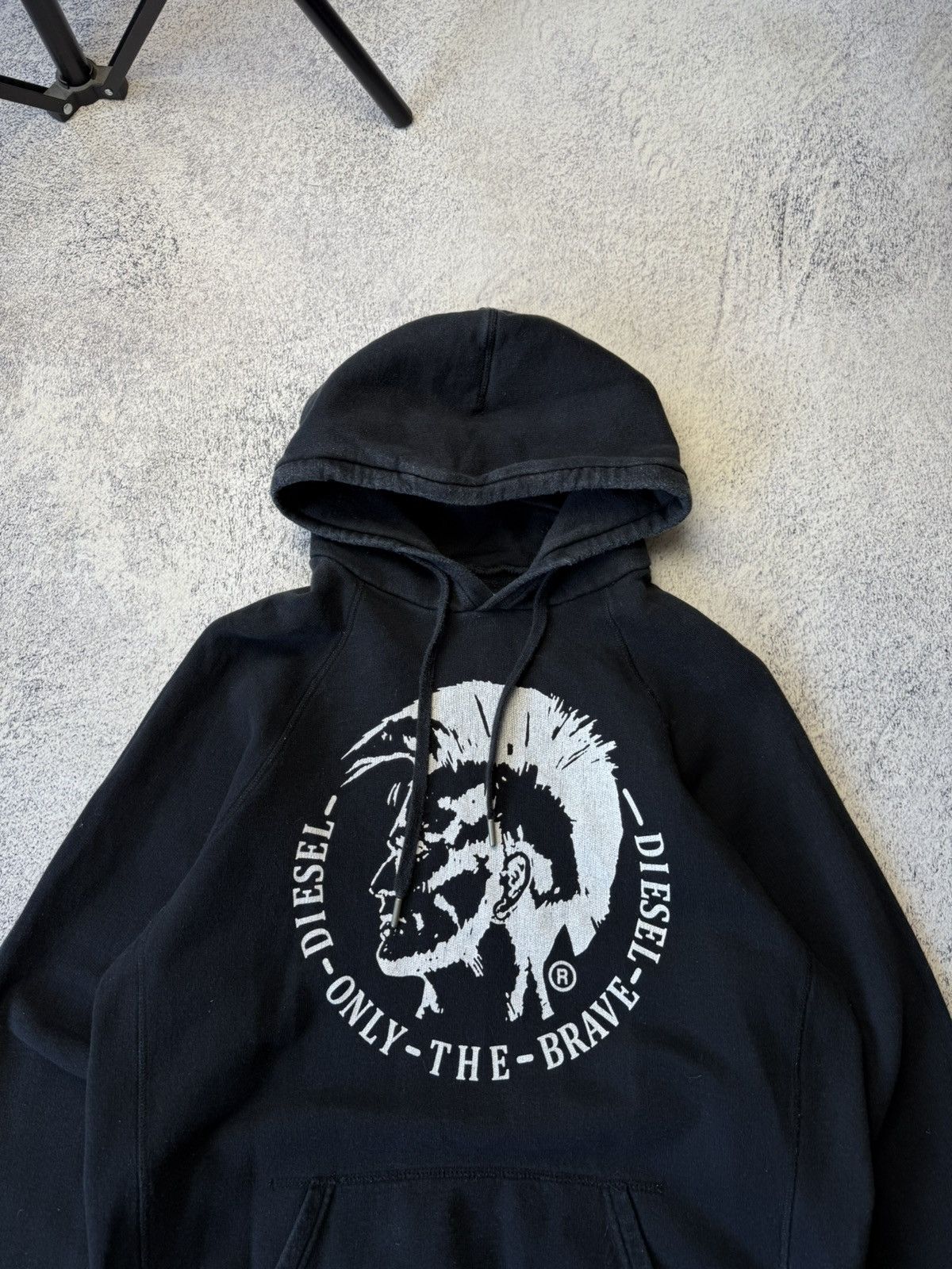 Diesel Vintage Diesel Distressed Faded Hoodie Y2K Dig Logo Size US M / EU 48-50 / 2 - 2 Thumbnail