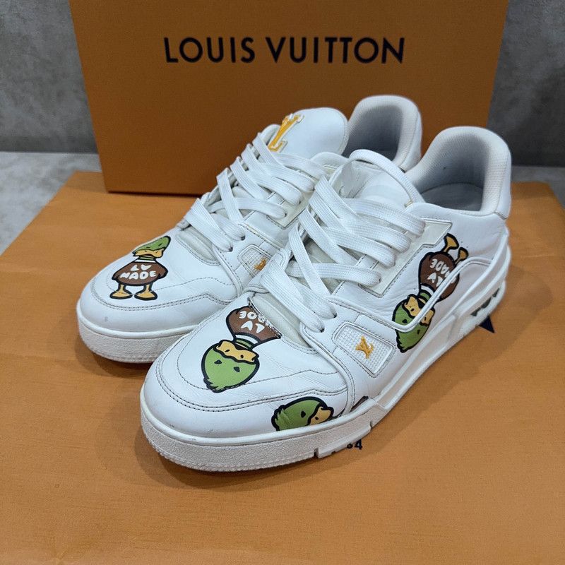 Louis Vuitton Nigo x Louis Vuitton Low Top Trainer Sneakers 0089 Size US 8 / EU 41 - 1 Thumbnail