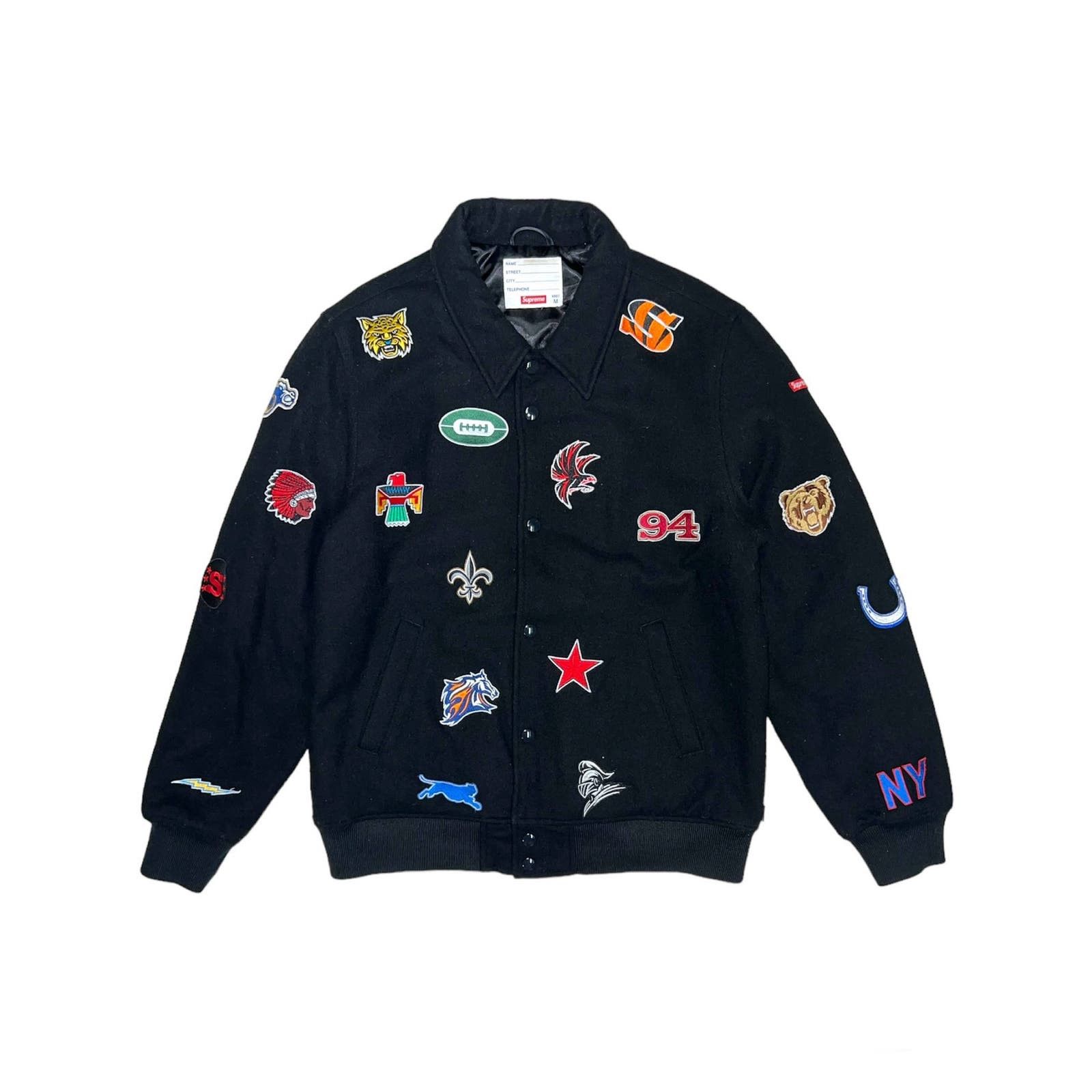 Supreme Supreme FW14 Franchise Patch Wool Varsity Jacket Size US M / EU 48-50 / 2 - 2 Thumbnail