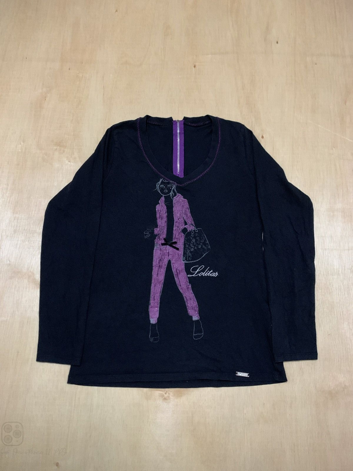 Hysteric Glamour × If Six Was Nine × Japanese Brand Y2k Lolita&Lolos Zipper Longsleeve Size US M / EU 48-50 / 2 - 1 Thumbnail