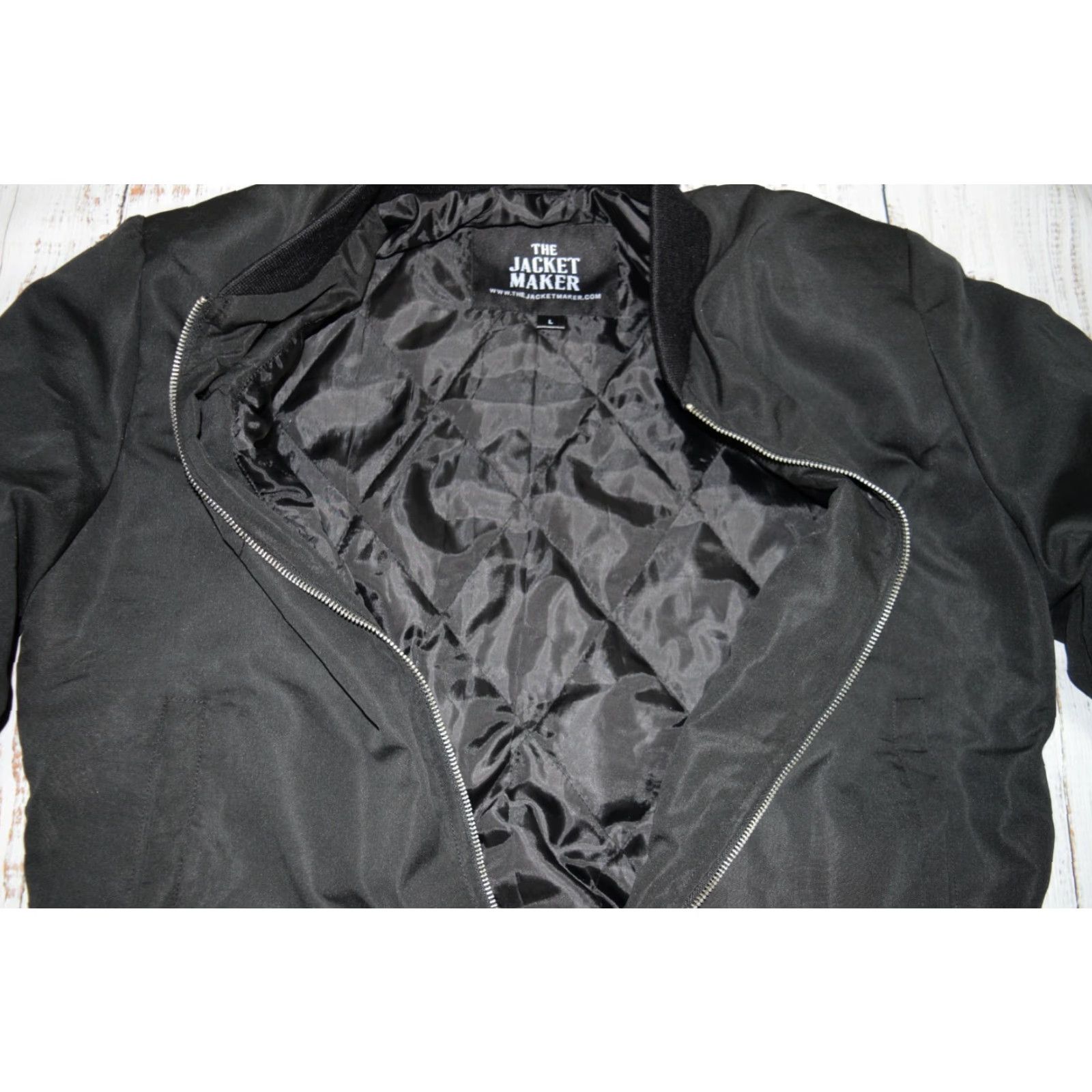 Vintage CHAINSMOKERS X DOOLY JACKET Bomber Men L Black Denim Zip Embroidered Logo THE CHAINSMOKERS THE JACKET MAKER Size US L / EU 52-54 / 3 - 5 Thumbnail