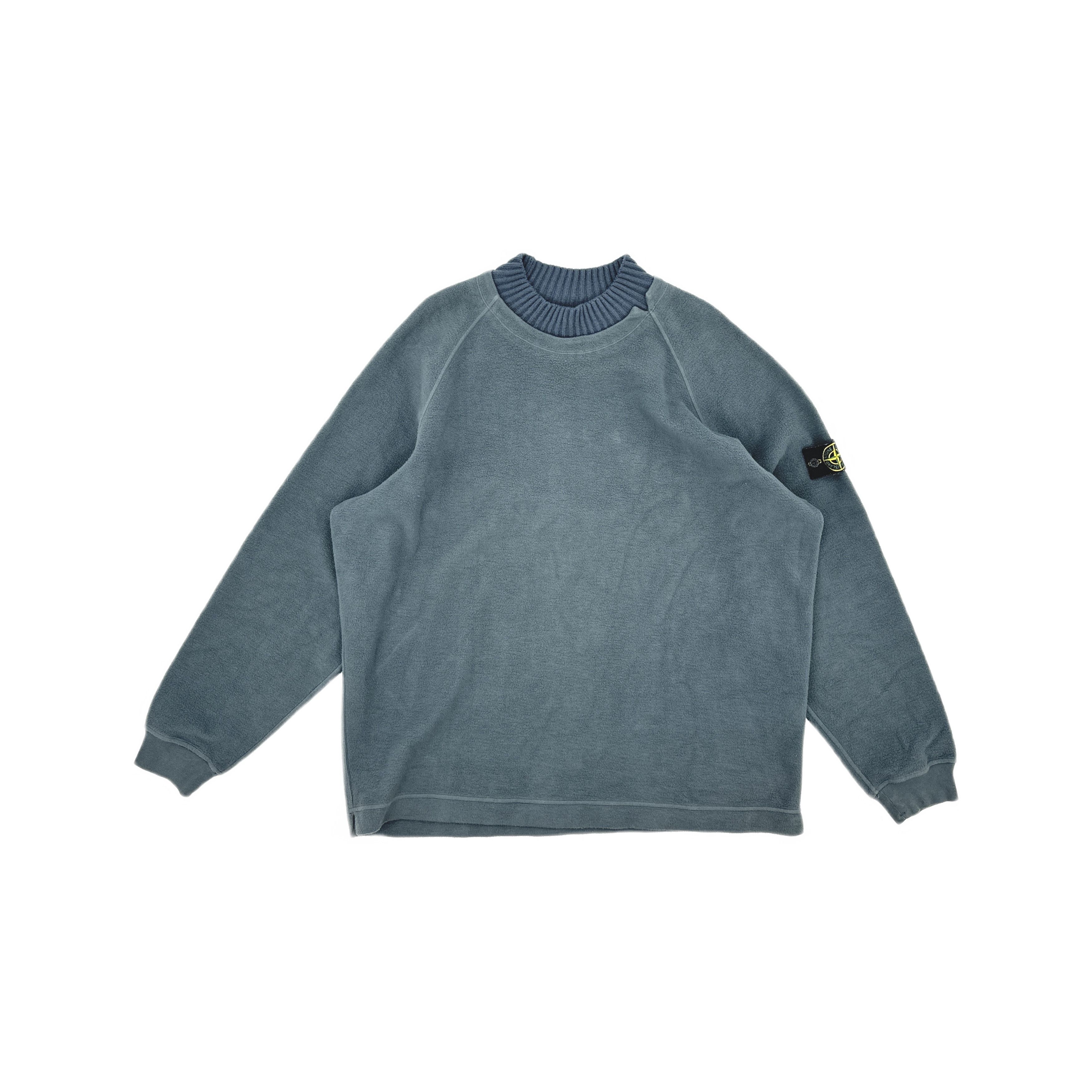 Stone Island Stone Island Fleece Pullover Blue Size XXL Size US XXL / EU 58 / 5 - 1 Thumbnail