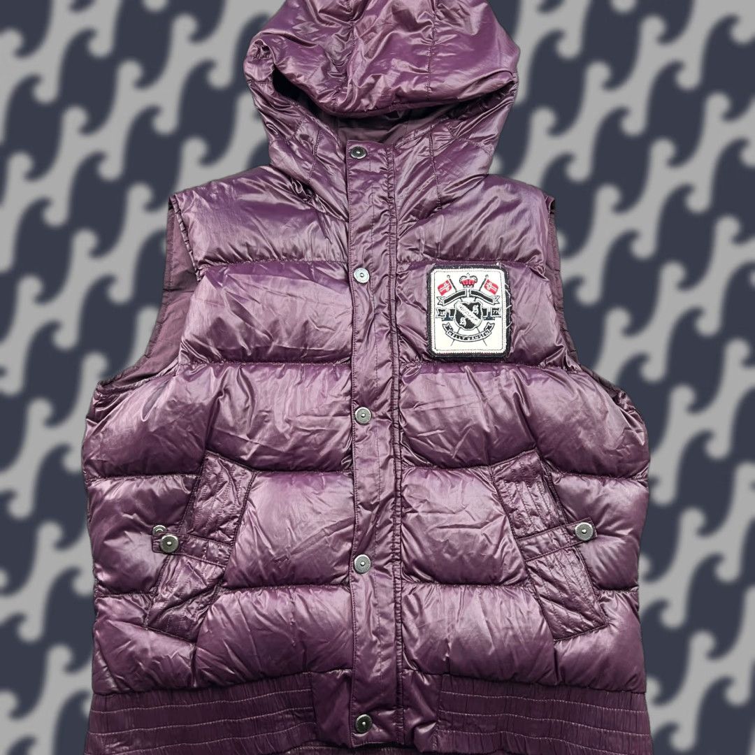 Helly Hansen Helly Hansen Goose Down Puffer Vest Womens Medium Purple Hooded Full Zip Pockets Shirt Size M / US 6-8 / IT 42-44 - 1 Thumbnail