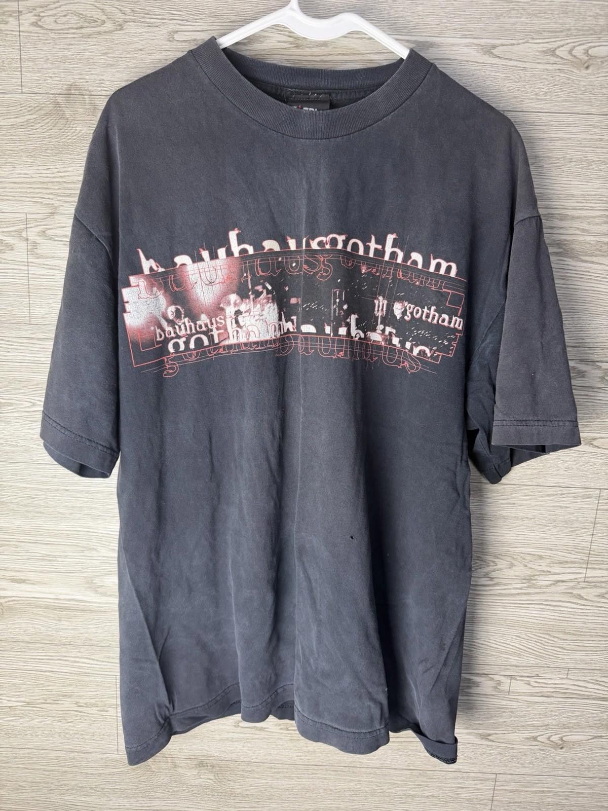 Giant Vintage 90s Bauhaus Peter Murphy Gotham Band Tee Black XL Size US XL / EU 56 / 4 - 1 Thumbnail