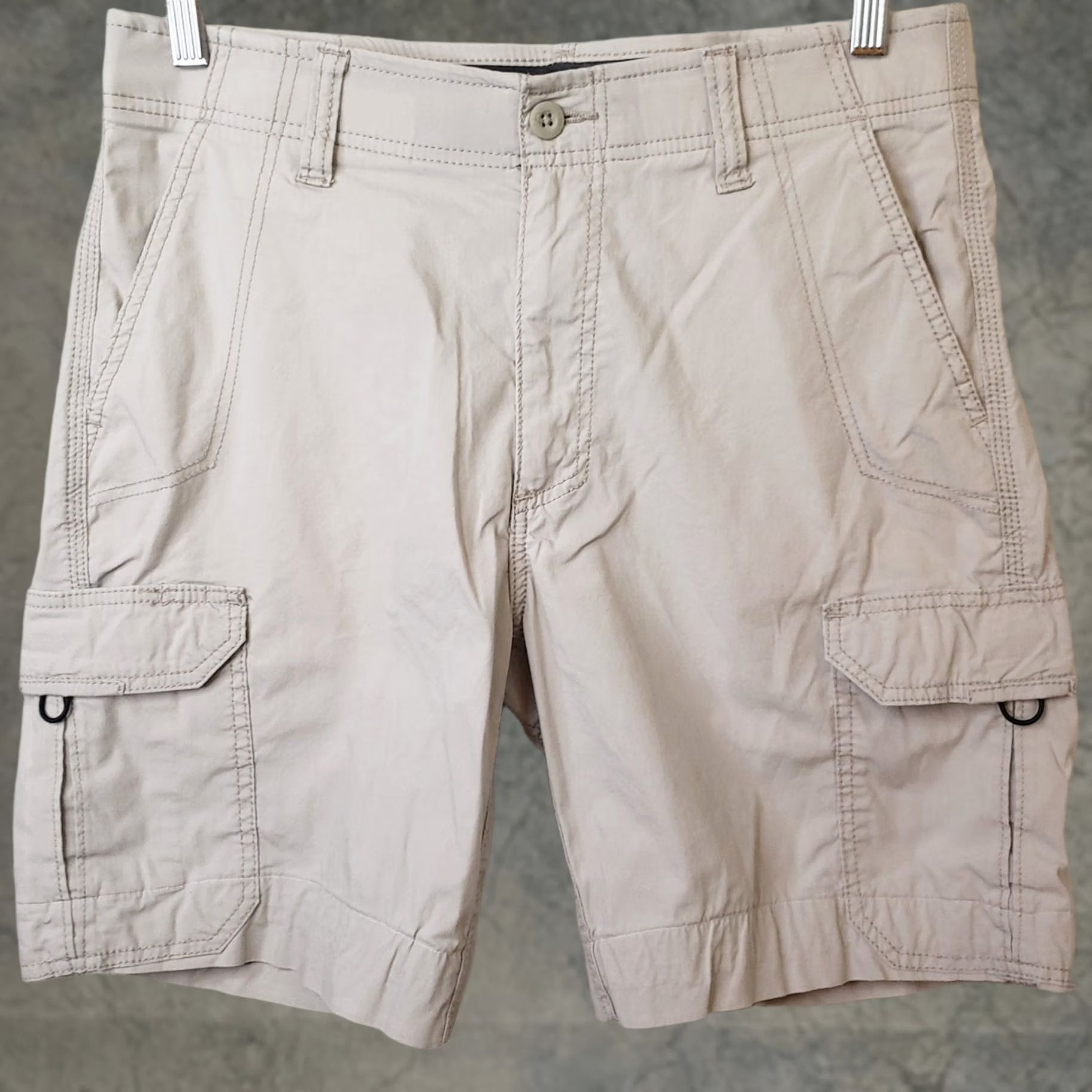 Lee Lee Nomad Men's Cargo Shorts 32 Regular Elastic Stretch Brown Cotton Polyester Spandex Zip Closure Casual Travel Size US 32 / EU 48 - 1 Thumbnail