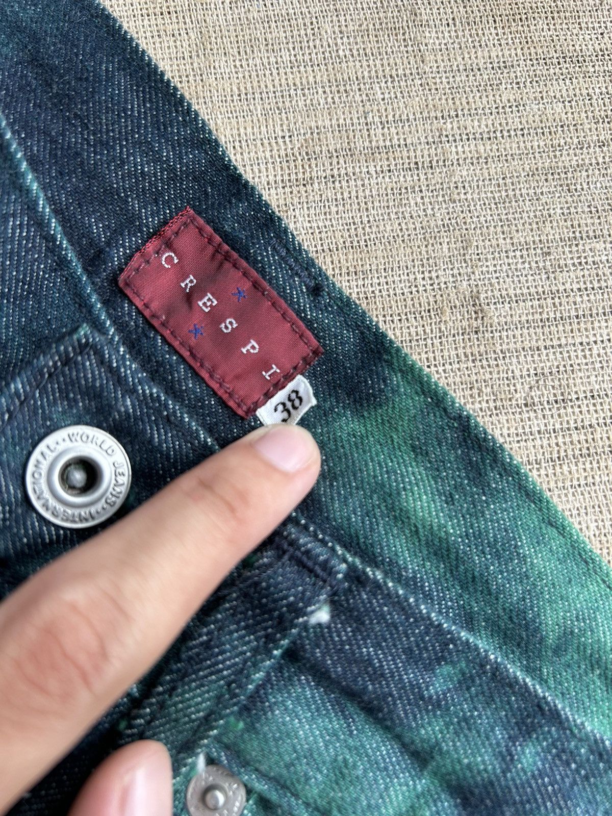 Japanese Brand × Kapital × Vintage Japanese Brand Crespi Rare design Jeans ☠️ Size US 27 - 5 Thumbnail