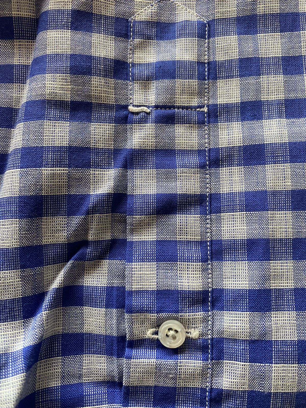 Tom Ford Tom Ford blue/grey gingham check shirt 17 43e NWOT Size US L / EU 52-54 / 3 - 9 Thumbnail