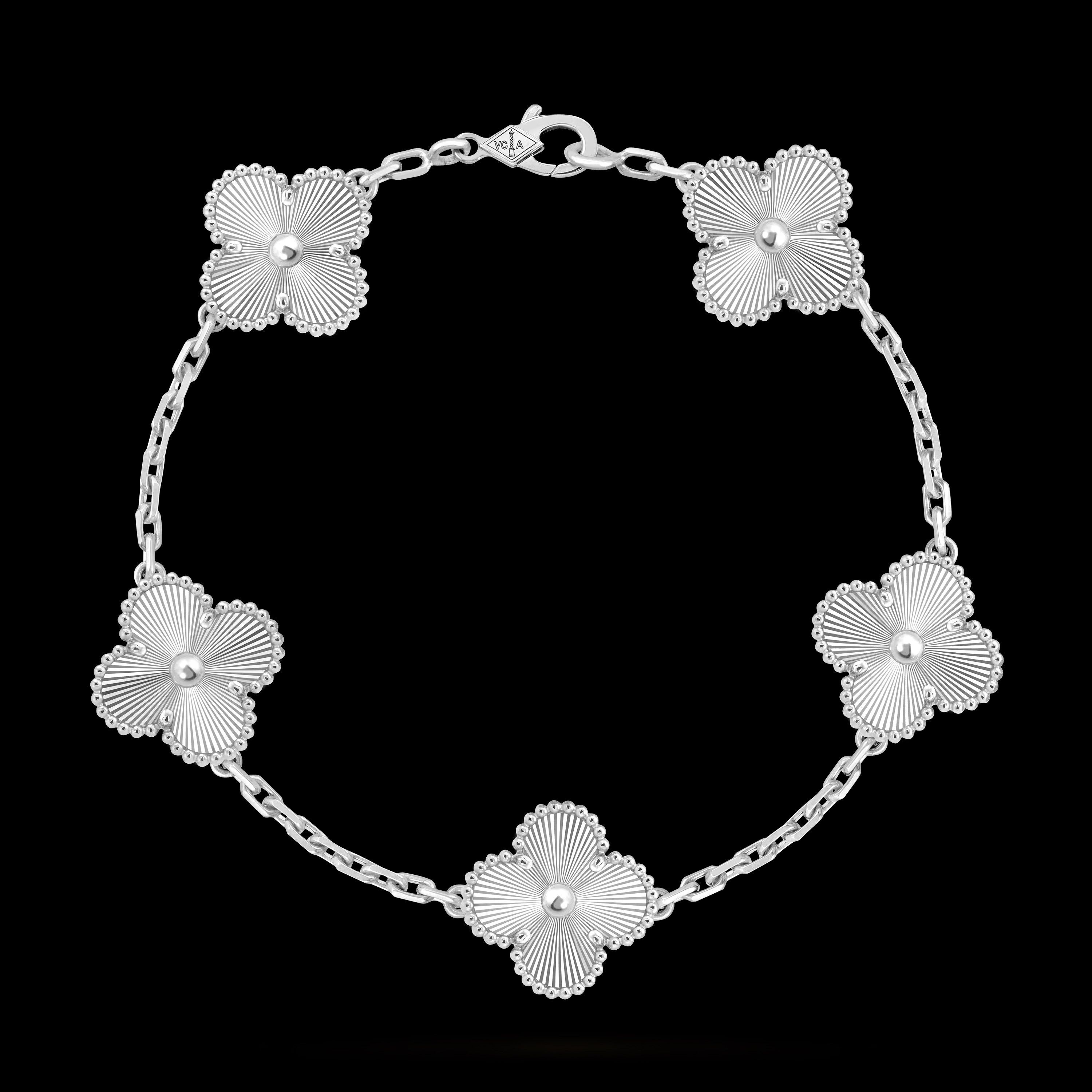Van Cleef & Arpels Vintage Alhambra bracelet, 5 motifs Size ONE SIZE - 3 Thumbnail