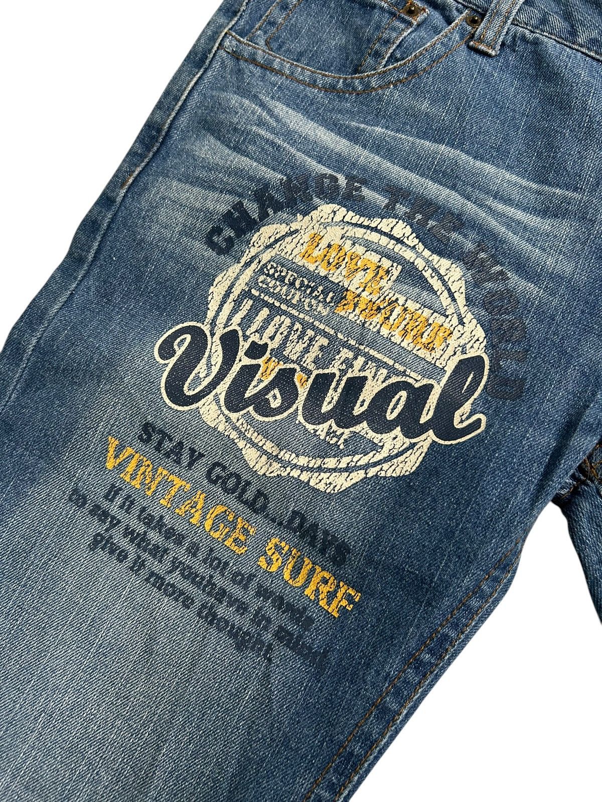 Japanese Brand × Kapital × Vintage SURF AND LOVE Vintage Design Denim Jeans Size US 32 / EU 48 - 16 Thumbnail