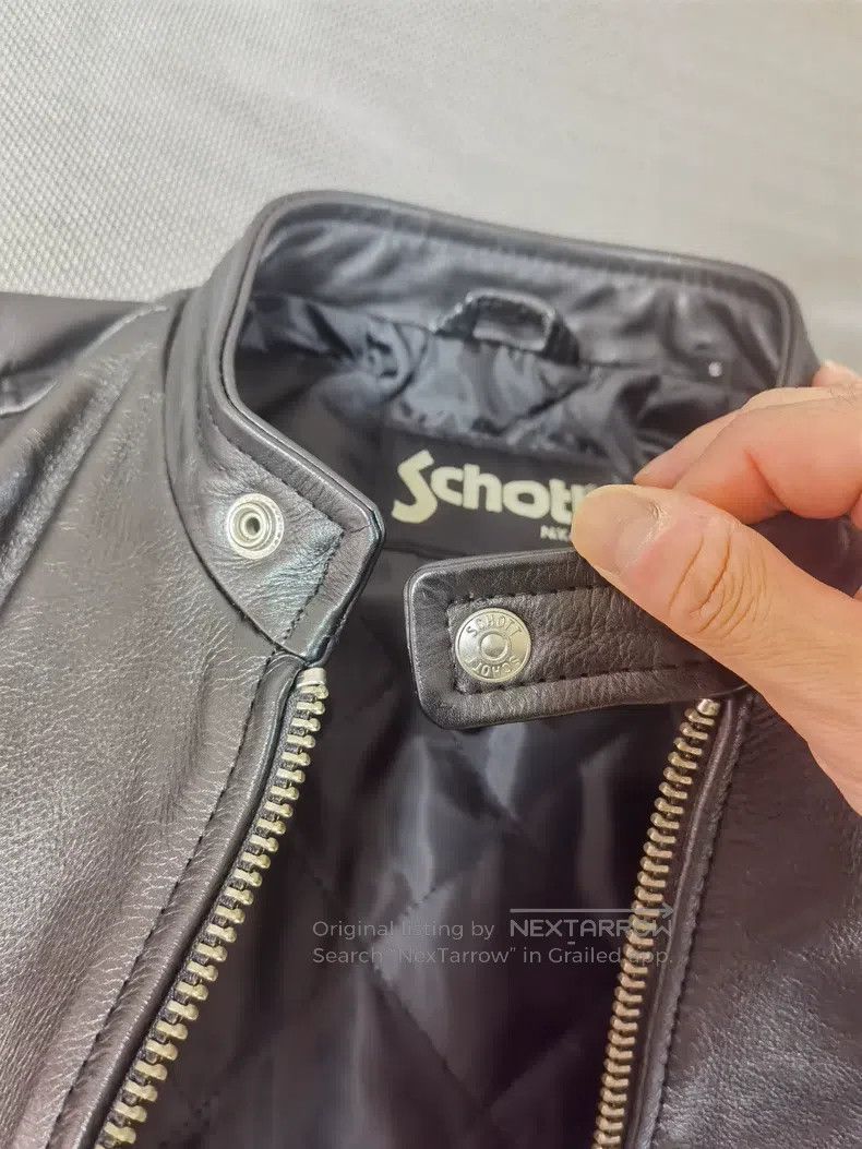 Schott Schott Black motorcycle leather jacket Size US S / EU 44-46 / 1 - 4 Thumbnail