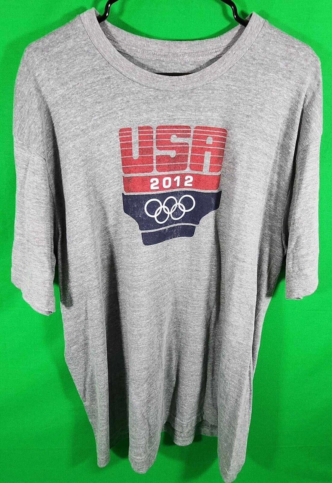 Designer Vintage USA Olympic T-Shirt - 2012 Edition - Gray Size ONE SIZE - 1 Thumbnail
