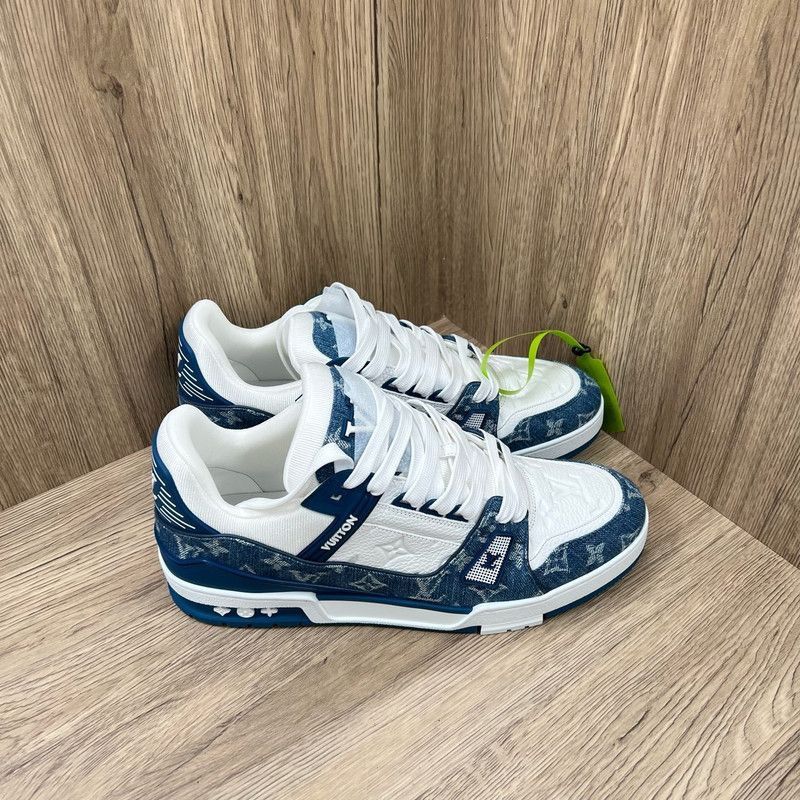 Louis Vuitton Louis Vuitton Denim Trainer Low-Top Sneakers -2508 Size US 11 / EU 44 - 5 Thumbnail